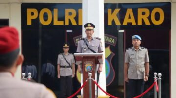 Polres Karo Gelar Upacara Hari Juang Polri, Waka Polres : Momentum Mengenang Perjuangan dan Pengabdian