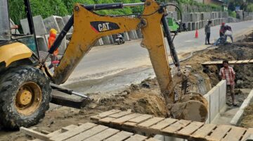 Akhirnya! Pemkab Karo Tangani Banjir Langganan Simpang Enam–Lau Dah Lewat Pemasangan Saluran Beton